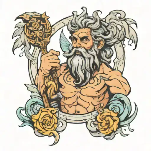 zeus tattoo design idea