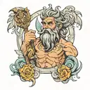zeus tattoo design idea
