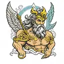 zeus tattoo design idea