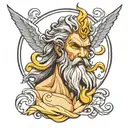zeus tattoo design idea