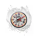 melted clock   tattoo design idea