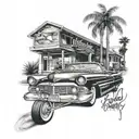 Los Angeles and Lowriders tattoo design idea