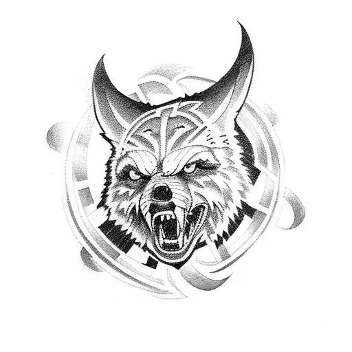 lobo tattoo design idea