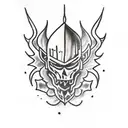dark souls tattoo design idea
