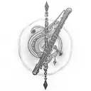 FLUTE tattoo design idea