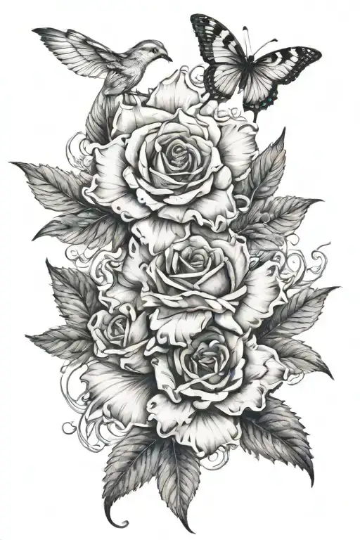 444 tattoo design idea