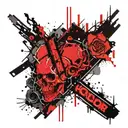 horror movies inspired design tattoo design idea