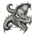 smaug from hobbit 1977 version  tattoo design idea