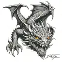 smaug from hobbit 1977 version  tattoo design idea