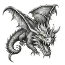 smaug from hobbit 1977 version  tattoo design idea