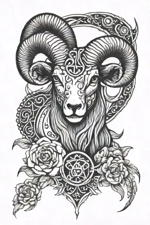 aries zodiac sign shin tattoo tattoo design idea