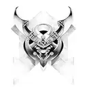 viking tribal  tattoo design idea