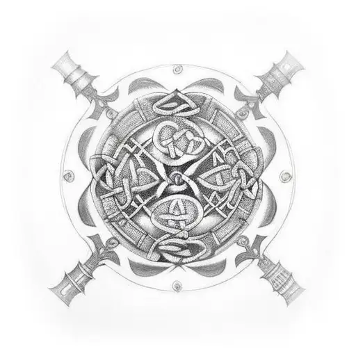 Celtic Steampunk tattoo design idea