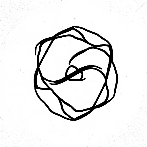 Leo with an infinite loop symbol tattoo design idea