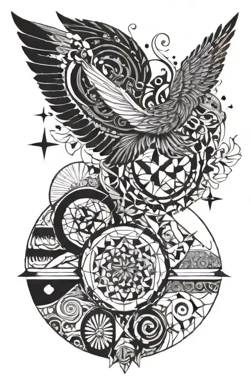 Incorporate words Courage wisdom  serenity  tattoo design idea