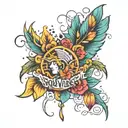 good vibes tattoo design idea