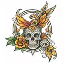 good vibes tattoo design idea