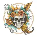 good vibes tattoo design idea