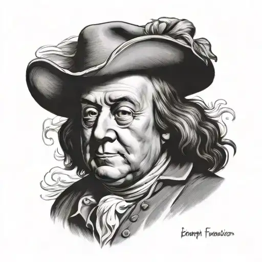 benjamin franklin tattoo design idea