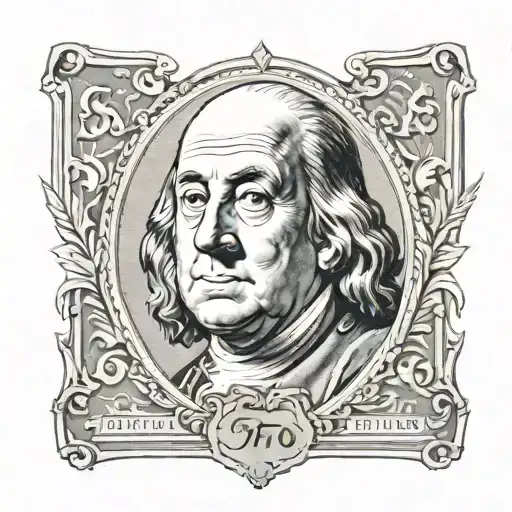 benjamin franklin tattoo design idea
