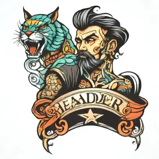 leader and free tattoo design idea