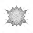 Chandelier tattoo design idea