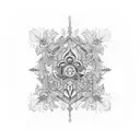 Chandelier tattoo design idea