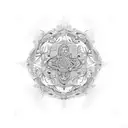 Chandelier tattoo design idea