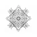 Chandelier tattoo design idea