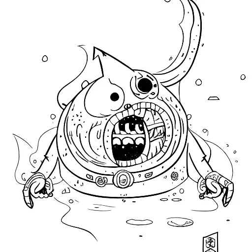 golb from adventure time tattoo design idea