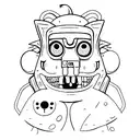 golb from adventure time tattoo design idea