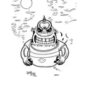 golb from adventure time tattoo design idea