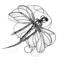 a dragonfly tattoo design idea