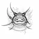 racecar and fish tattoo design idea