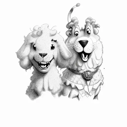 Fred and Shaggy tattoo design idea