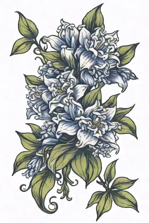 hyacinth flower tattoo tattoo design idea