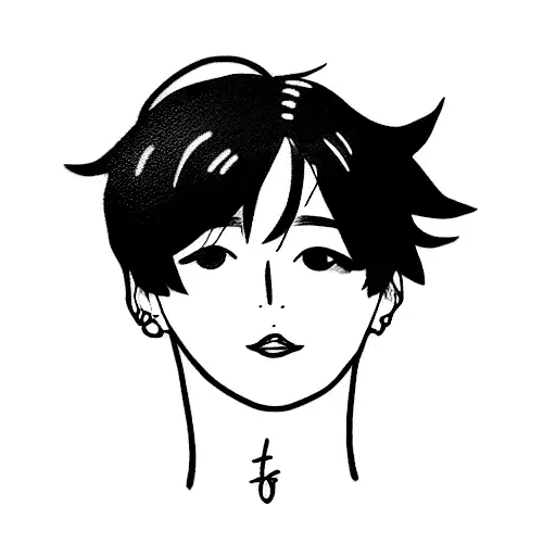 jungkook's babygirl tattoo design idea