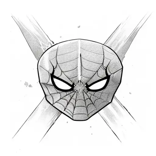 Bakugou Gauntlet with the Swords from Inouske and the Spiderman Miles Morales Logo tattoo design idea