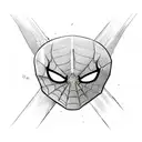 Bakugou Gauntlet with the Swords from Inouske and the Spiderman Miles Morales Logo tattoo design idea