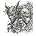 twin brother tattoos based tattoo design idea