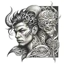 twin brother tattoos based tattoo design idea
