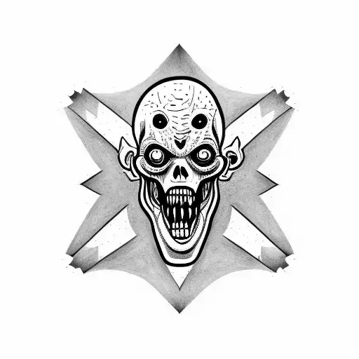 zombie tattoo design idea