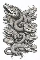 reptiles tattoo design idea