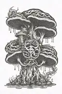 biohazard, toxic waste  tattoo design idea