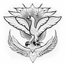 Eagle tattoo design idea