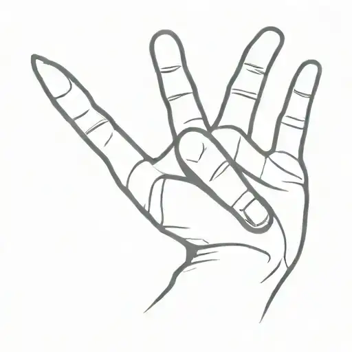 shaka sign tattoo design idea