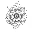 February, June, august, December birth flowers  tattoo design idea