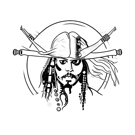 jack sparrow tattoo design idea