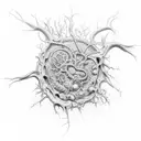neuron tattoo design idea