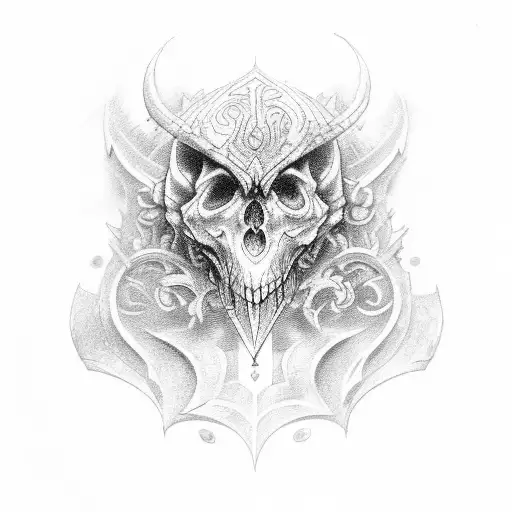  an old key wrapped by throns  tattoo design idea